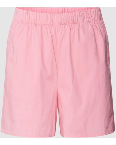 Tom Tailor Denim Shorts mit elastischem Bund - Pink