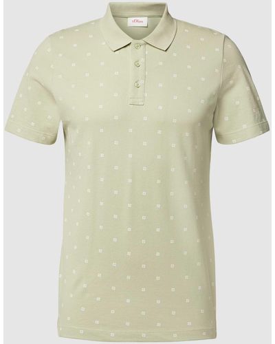 S.oliver Poloshirt Met All-over Bloemenprint - Meerkleurig