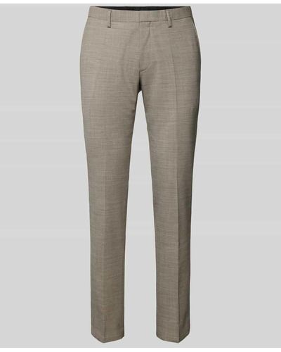 Roy Robson Modern Fit Anzughose mit Bügelfalten - Grau