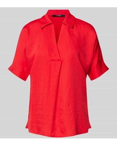someday. Blusenshirt mit Umlegekragen Modell 'Zerike' - Rot