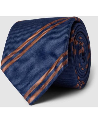 SELECTED Krawatte aus Wolle Modell 'DAN' - Blau