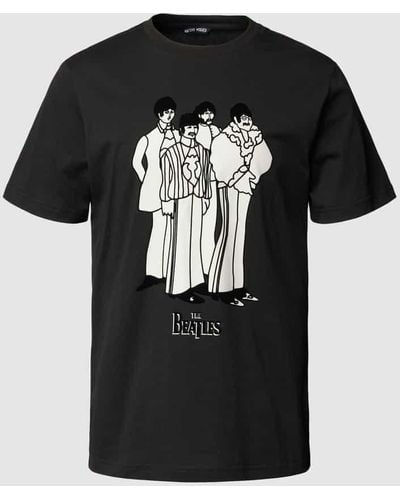 Antony Morato Regular Fit T-Shirt mit Motiv-Print - Schwarz
