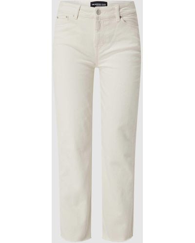 The Kooples Straight Fit Jeans aus Baumwollmischung - Weiß