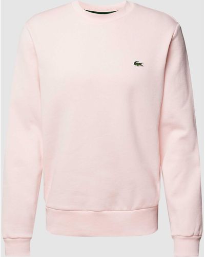 Lacoste Sweatshirt Met Logopatch - Roze