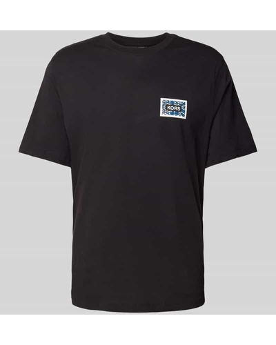 Michael Kors T-Shirt mit Label-Details - Schwarz