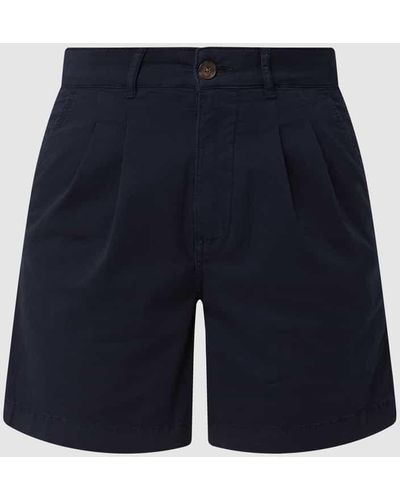 Ecoalf High Waist Chino-Shorts mit Stretch-Anteil Modell 'Salfronalf' - Blau