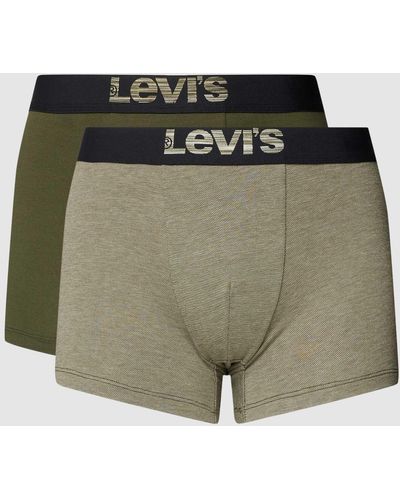 Levi's Trunks mit Label-Stitching - Grün