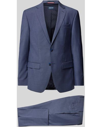 Hechter Paris Anzug im unifarbenen Design - Blau