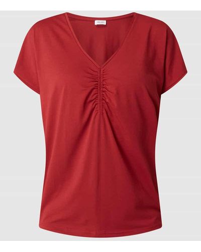 Gerry Weber T-Shirt mit Baumwoll-Anteil - Rot
