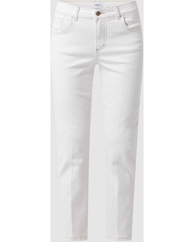 ANGELS Cropped Comfortable Fit Jeans mit Stretch-Anteil Modell 'Darleen' - Weiß