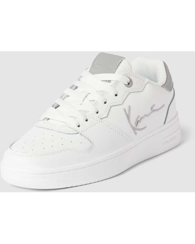 Karlkani Sneaker mit Label-Stitching - Weiß