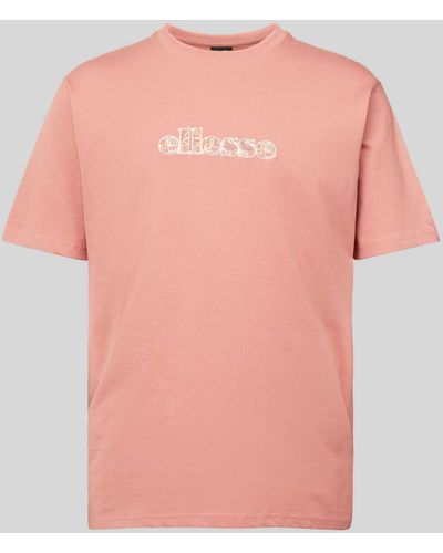 Ellesse T-Shirt mit Label-Stitching Modell 'MARLO' - Pink