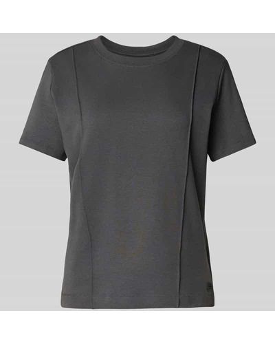 G-Star RAW T-Shirt mit Rundhalsausschnitt Modell 'Pintucked' - Schwarz
