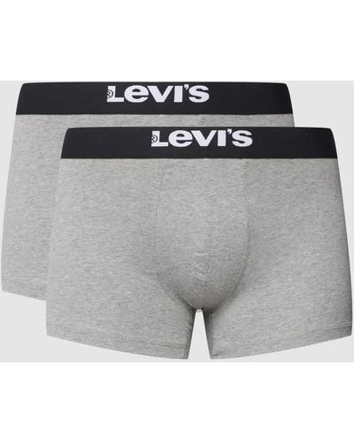 Levi's Trunks mit elastischem Logo-Bund Modell 'SOLID BASIC TRUNK' - Grau