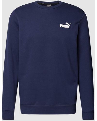 PUMA Sweatshirt mit Label-Detail - Blau