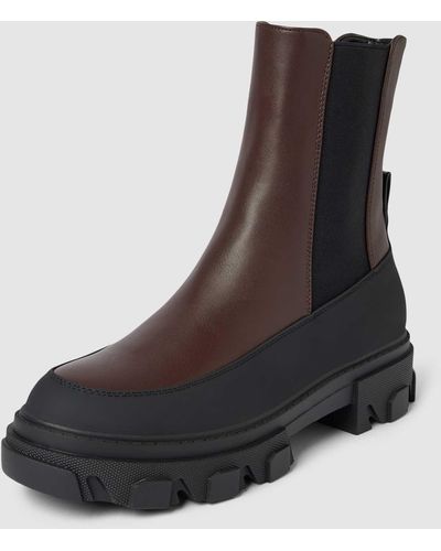 ONLY Chelsea Boots Met Contrastgarnering - Zwart