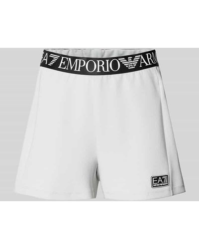 EA7 Shorts mit Label-Bund Modell 'NATURAL VENTUS7' - Mehrfarbig