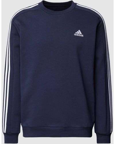 adidas Sweatshirt Met Labeldetail - Blauw