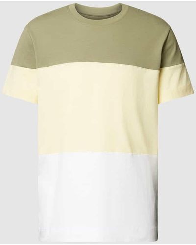 Esprit T-Shirt in Colour-Blocking-Design - Weiß