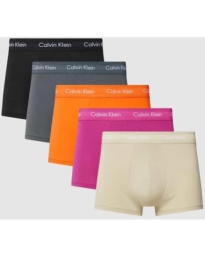 Calvin Klein Trunks mit elastischem Bund im 5er-Pack - Pink