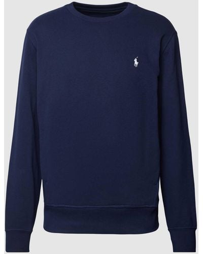 Polo Ralph Lauren Sweatshirt Met Logostitching - Blauw