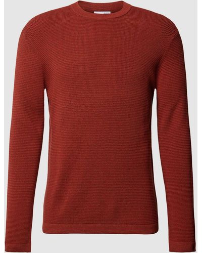 SELECTED Gebreide Pullover Met Ronde Hals - Rood