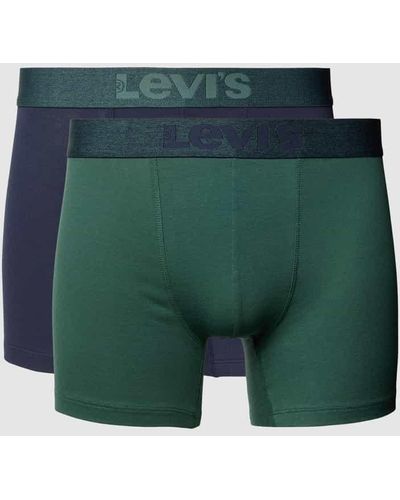 Levi's Boxershorts mit elastischem Label-Bund im 2er-Pack - Grün