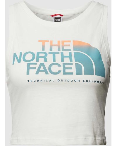 The North Face Tanktop Met Labelprint - Blauw