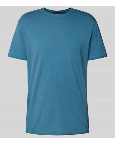 Strellson T-Shirt mit Rundhalsausschnitt und melierter Optik - Blau