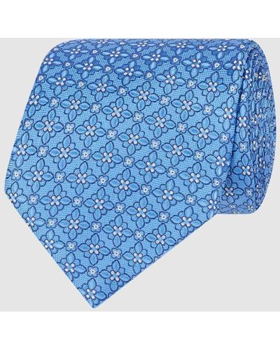 Eton Krawatte aus reiner Seide (8cm) - Blau