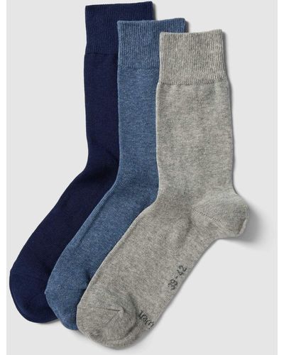 S.oliver Socken mit Stretch-Anteil im 3er-Pack - Blau