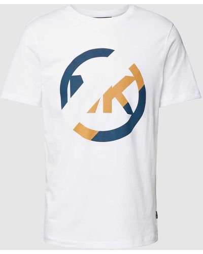 Michael Kors T-shirt Met Labelprint - Wit
