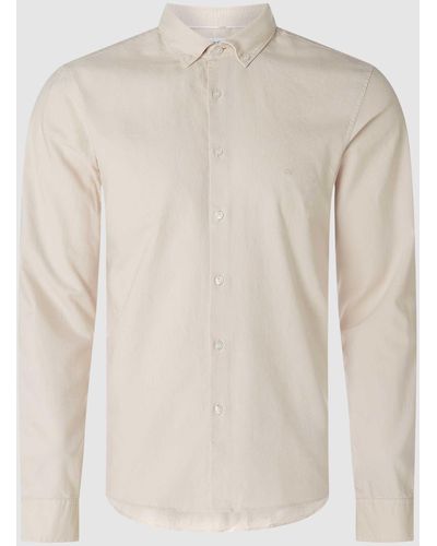 Calvin Klein Slim Fit Zakelijk Overhemd Van Oxford - Meerkleurig