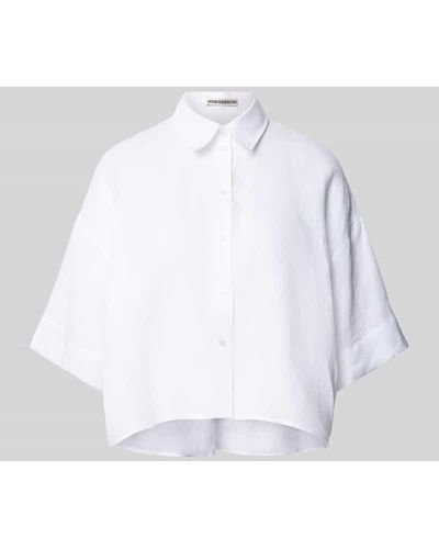 DRYKORN Leinenhemd mit Umlegekragen Modell 'YARIKA' - Weiß