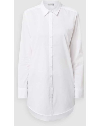 Fransa Hemdbluse mit durchgehender Knopfleiste - Weiß