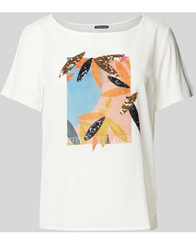 Pennyblack T-Shirt mit Label-Motiv-Print Modell 'TERMOLI' - Weiß