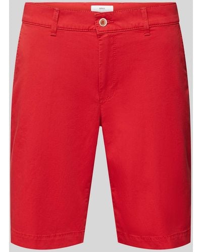 Brax Regular Fit Chino-Shorts mit Gesäßtaschen Modell 'BOZEN' - Rot