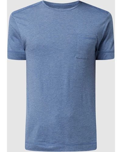 Jockey T-Shirt mit Brusttasche - Blau