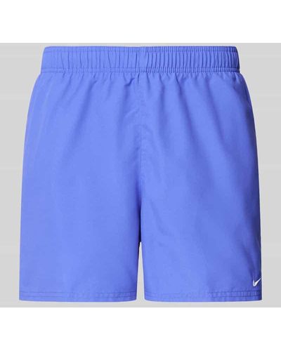 Nike Badehose mit Label-Stitching - Blau