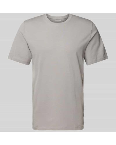 Jack & Jones T-Shirt mit Label-Detail Modell 'ORGANIC' - Grau