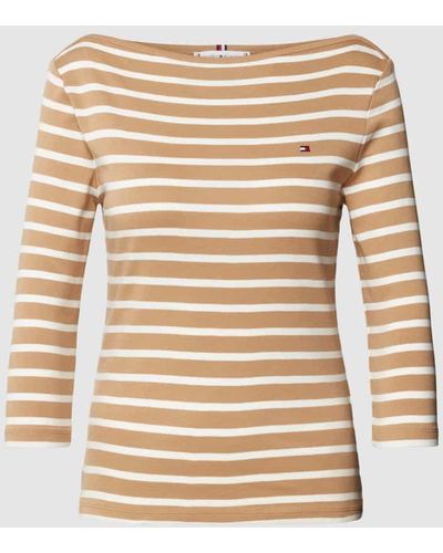 Tommy Hilfiger Longsleeve mit 3/4-Arm Modell 'NEW CODY' - Natur