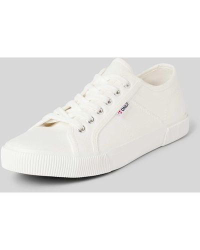 ONLY Sneaker in unifarbenem Design Modell 'NICOLA' - Weiß