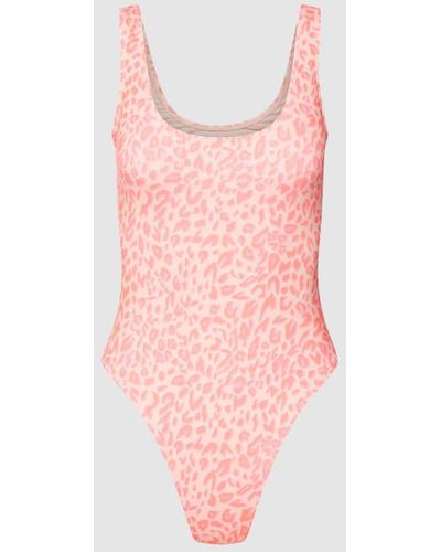 Billabong Badeanzug mit Animal-Print Modell 'LEI LOW ONE PIECE' - Pink