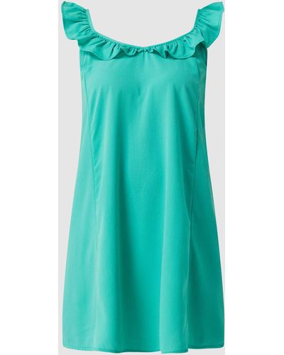 ONLY Mini-jurk Met Volants, Model 'zora Life' - Blauw