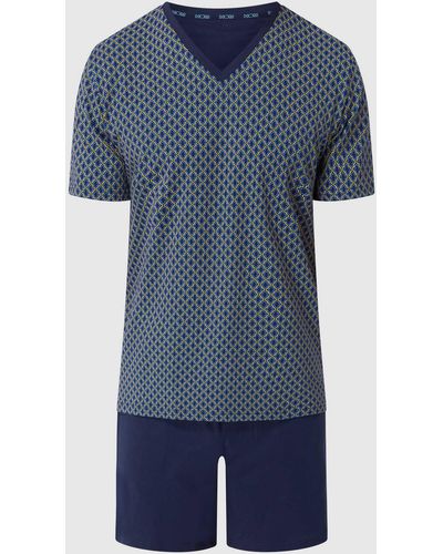 Hom Pyjama Van Zuiver Katoen - Blauw