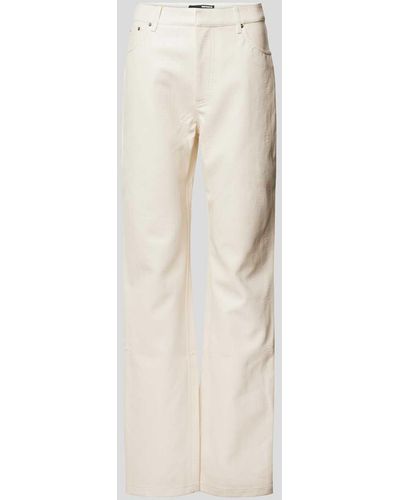 ROTATE BIRGER CHRISTENSEN Bootcut Fit Jeans mit Strukturmuster - Weiß