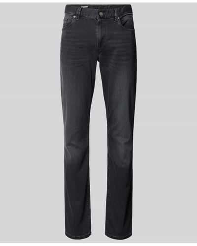 ALBERTO Regular Fit Jeans im 5-Pocket-Design Modell 'Pipe' - Blau