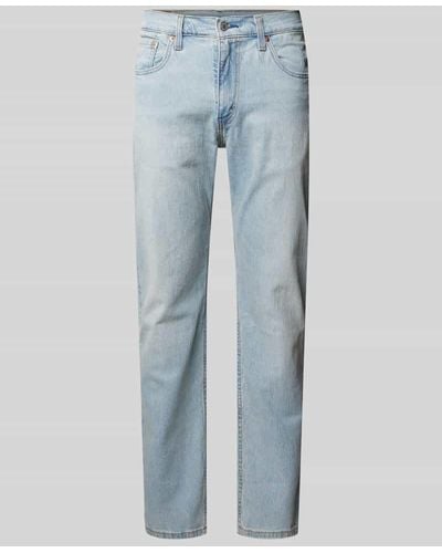 Levi's Tapered Fit Jeans im 5-Pocket-Design Modell '502TM' - Blau