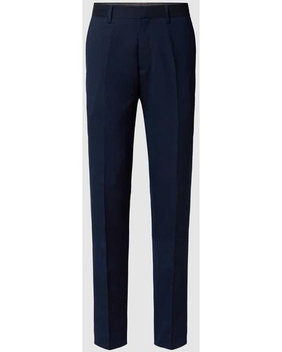 S.oliver Anzug-Hose mit Webmuster - Blau