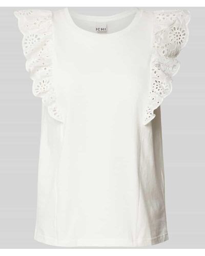 Ichi Blusenshirt im ärmellosen Design Modell 'Jasmira' - Weiß
